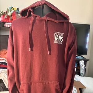 Vans Men's Dark Red Hoodie
